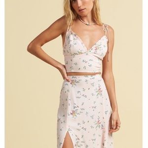 Billabong x Salty Blonde peony skirt set
